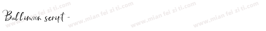 Ballimoon script字体转换